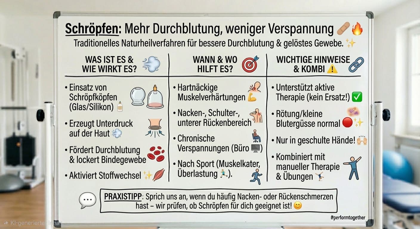 Schröpfen: Mehr Durchblutung, weniger Verspannung